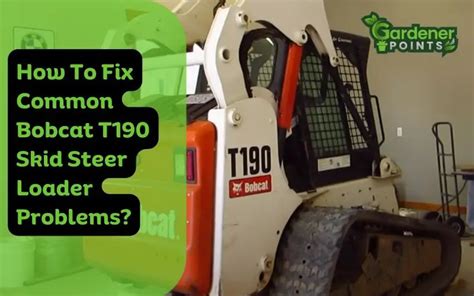 t handle skid steer hard to drive|skidsteer t190 right track problems.